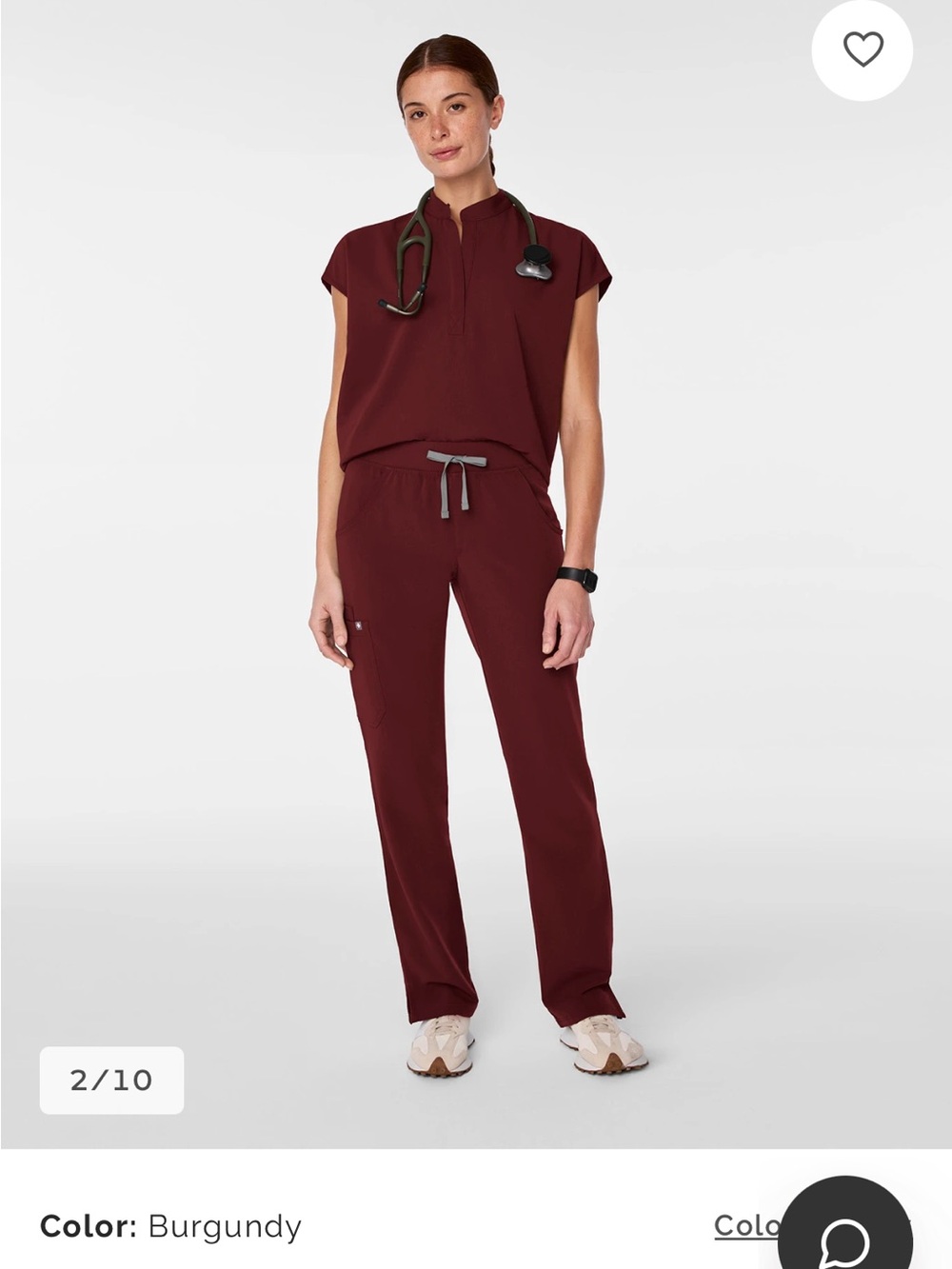 Figs Burgundy set Rafaela and Yola